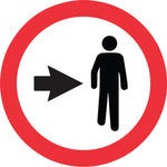 Sinalização de Trânsito - Pedestre Ande pela Direita