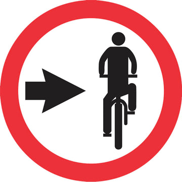 Sinalização de Trânsito - Ciclista Transite à Direita