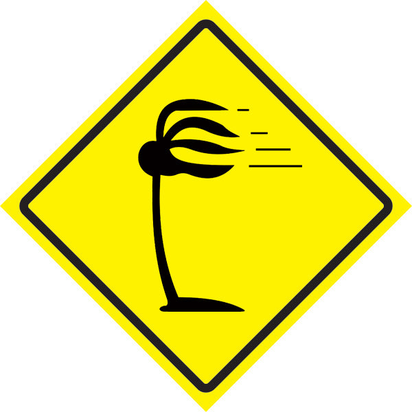 Sinalização de Trânsito - Vento Lateral