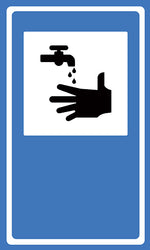 Sinalização de Serviço Auxiliar - Serviço Sanitário SAU-11