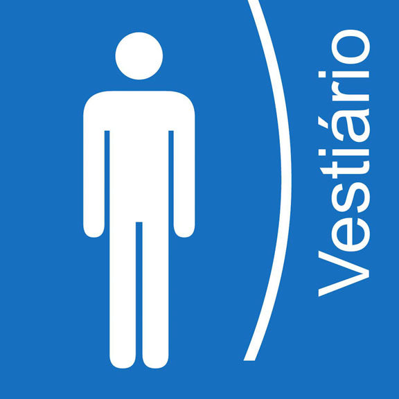 Placa / Etiqueta - Vestiário Masculino