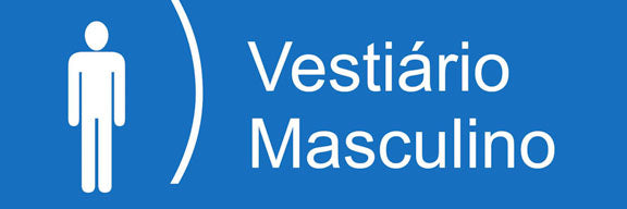 Placa / Etiqueta - Vestiário Masculino