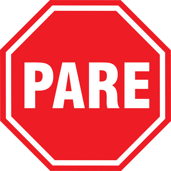 Sinalização de Piso - Pare