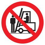 Sinalização de Piso - Proibido Transportar Pessoa
