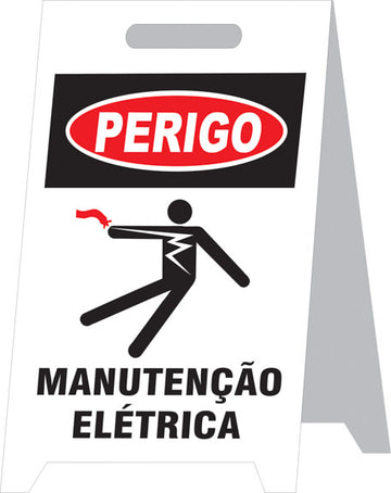 Placa Autoportante - Perigo - Manutenção Elétrica