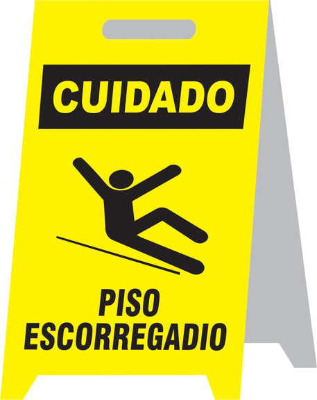 Placa Autoportante - Cuidado - Piso Escorregadio