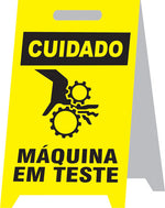 Placa Autoportante - Cuidado - Máquina em Teste