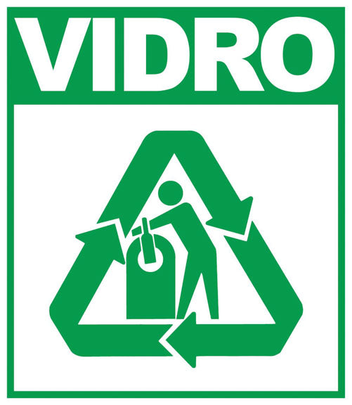 Painel de Reciclagem e Orientação de Coleta Seletiva - Vidro