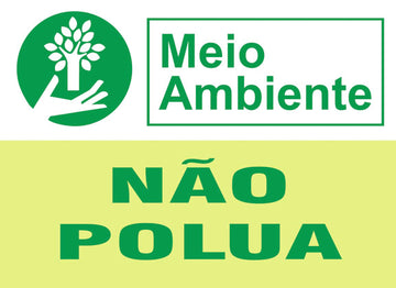 Placa de Meio Ambiente - Não Polua