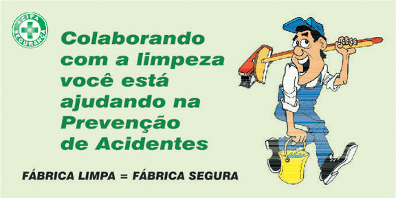 Painel Motivacional - Limpeza e Prevenção de Acidentes
