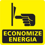 Etiquetas Adesivas - Economize Energia - 10 unidades
