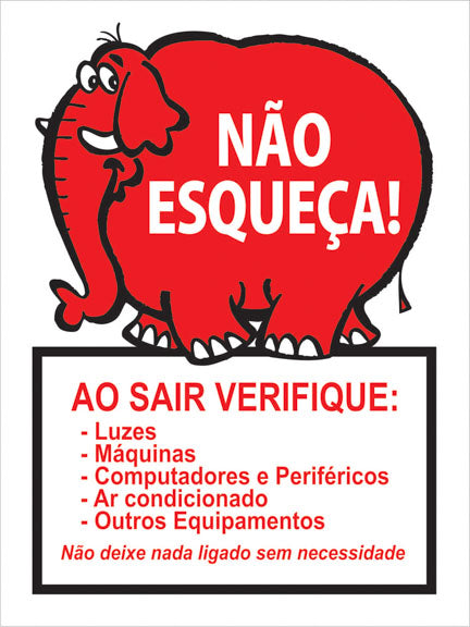 Placas e Etiquetas - Economia do Elefante