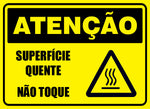 Atenção - Superfície Quente Não Toque