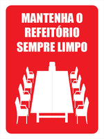 Mantenha o Refeitório Sempre Limpo