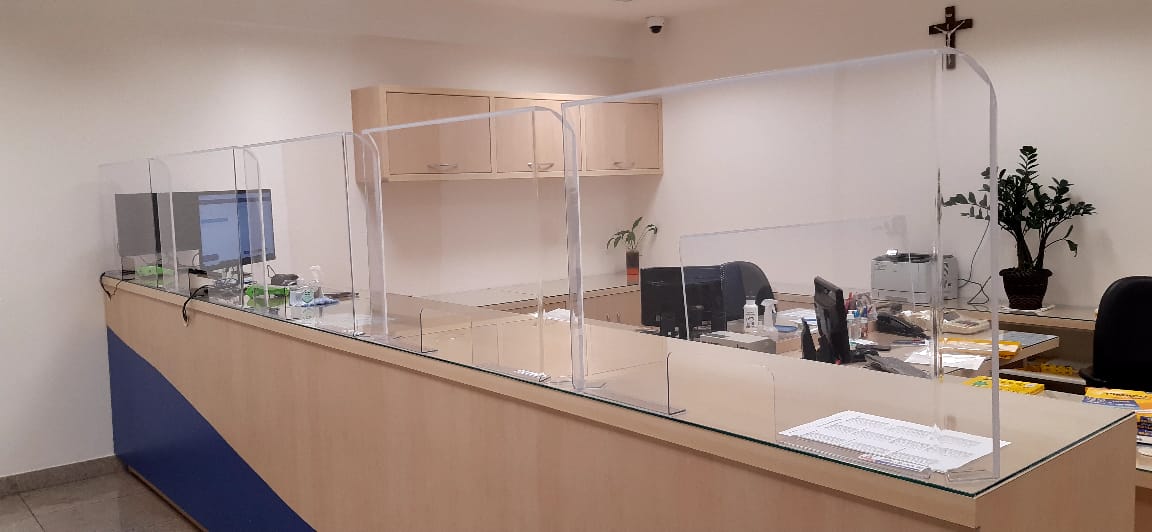 Barreira de Proteção Cabine de Mesa