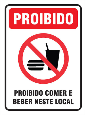 Proibido - Comer e Beber Neste Local