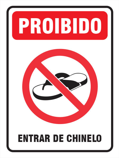 Proibido - Entrar de Chinelo