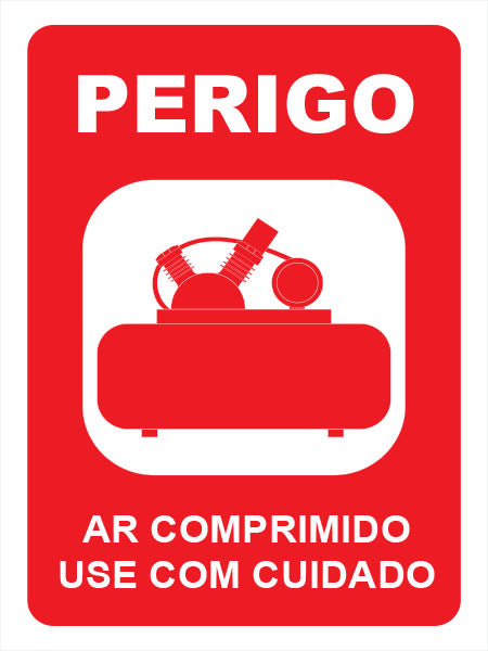 Perigo Ar Comprimido Use com Cuidado