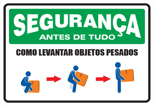 Segurança - Como Levantar Objetos Pesados