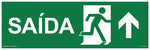 S13 - Saída de Emergência - Seta Acima / A Frente - Fotoluminescente