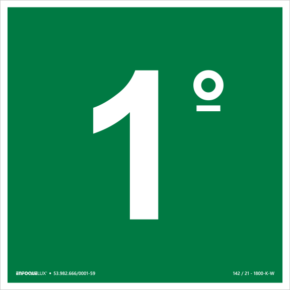 S17 - 1º Andar - Fotoluminescente
