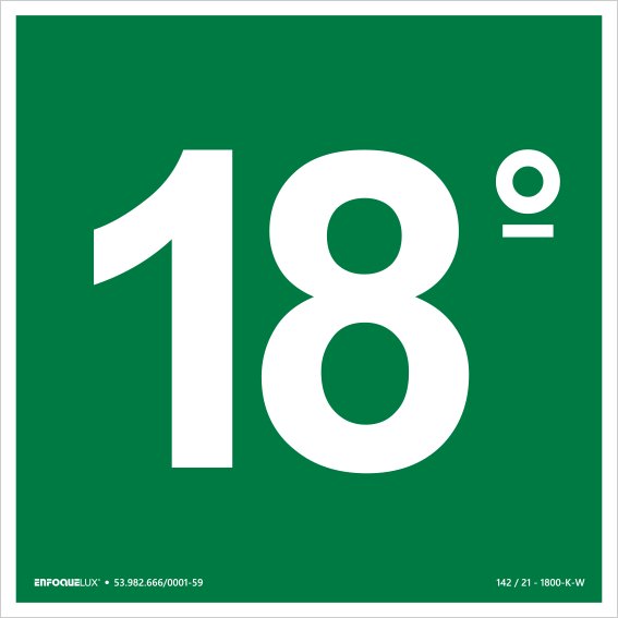 S17 - 18º Andar - Fotoluminescente