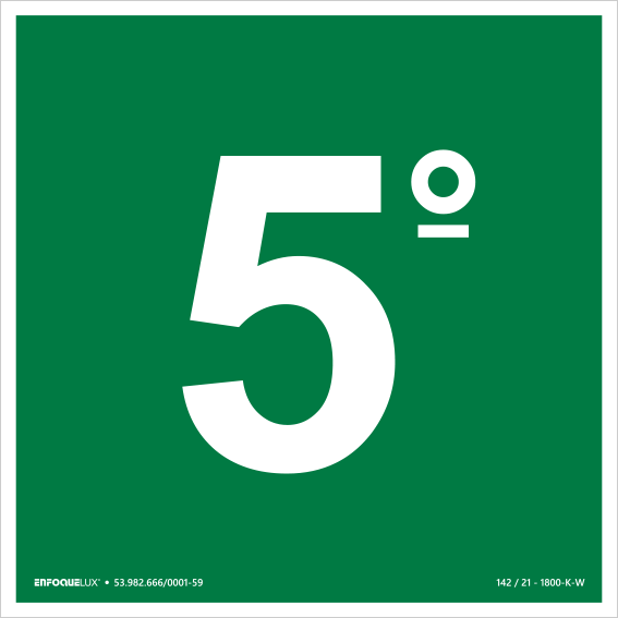S17 - 5º Andar - Fotoluminescente