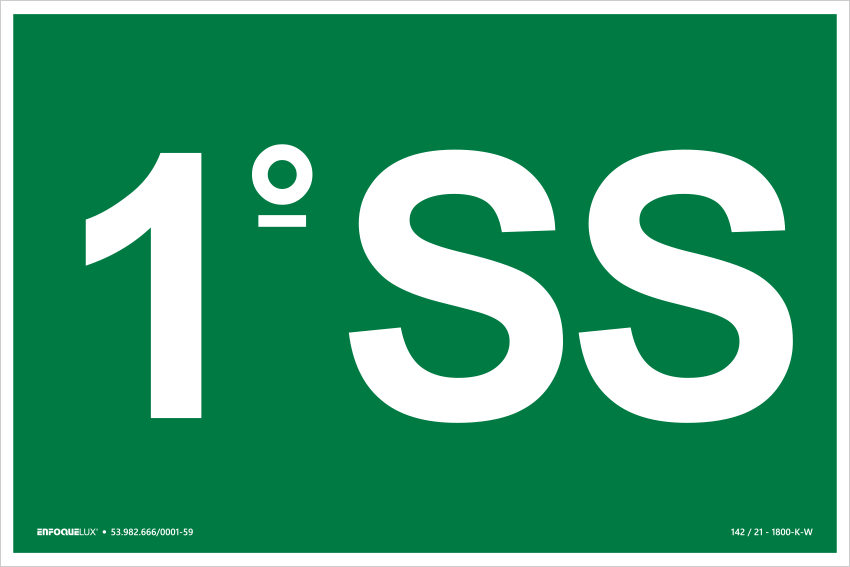 S17 - 1º Subsolo - Fotoluminescente