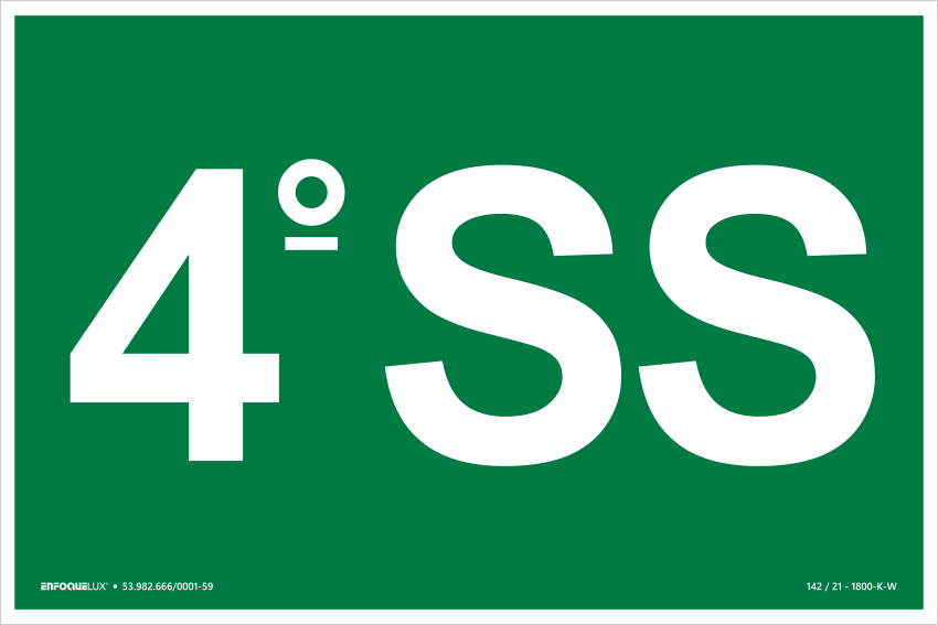 S17 - 4º Subsolo - Fotoluminescente