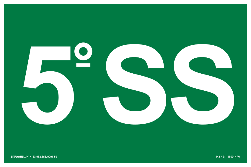 S17 - 5º Subsolo - Fotoluminescente