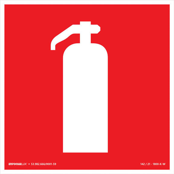 E5 - Sinalização de Incêndio e Alarme - Extintor - Fotoluminescente