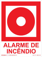 E2 - Sinalização de Incêndio e Alarme - Comando Manual de Alarme de Incêndio - Fotoluminescente