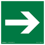C2 - Sinalização de Emergência - Direção de Rota de Saída - Seta Direita - Fotoluminescente
