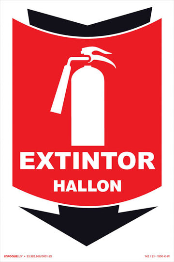 Sinalização de Emergência - Extintor - Hallon - Fotoluminescente