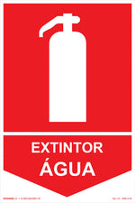 Sinalização de Emergência - Extintor - Água - Fotoluminescente