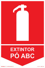 Sinalização de Emergência - Extintor - Pó ABC - Fotoluminescente