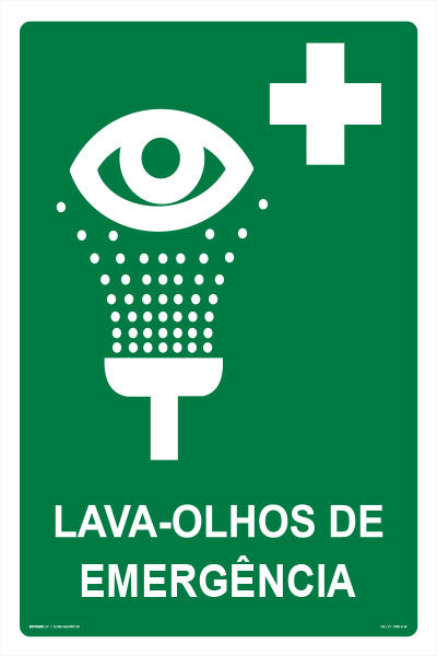 Lava-Olhos de Emergência - Fotoluminescente