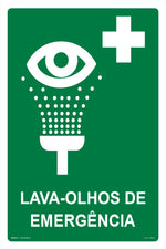 Lava-Olhos de Emergência - Fotoluminescente