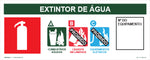N1 - Sinalização de Emergência - Extintor de Água - Fotoluminescente