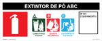 N2 - Sinalização de Emergência - Extintor de Pó ABC- Fotoluminescente