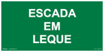 Sinalização de Emergência - Escada em Leque - Fotoluminescente