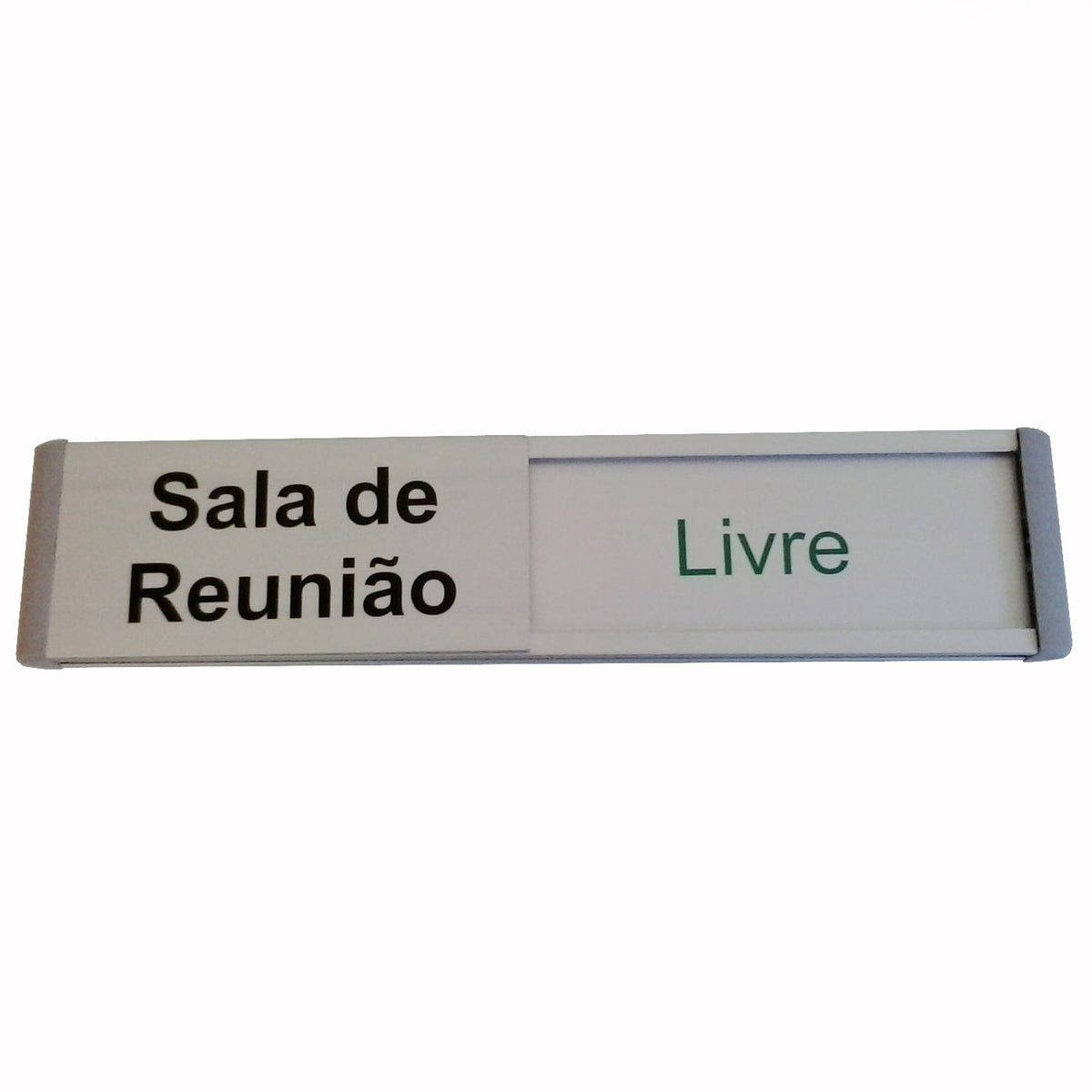 Sinalização Indicativa - Sala de Reunião Livre / Ocupada 30x6 cm