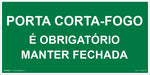 S19 - Sinalização de Emergência - Porta Corta-Fogo - Fotoluminescente